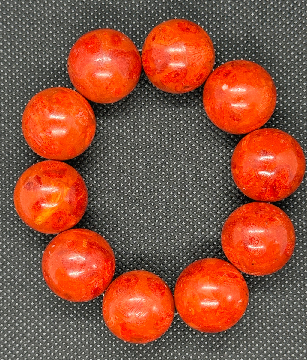 Red Jasper Block Bracelet