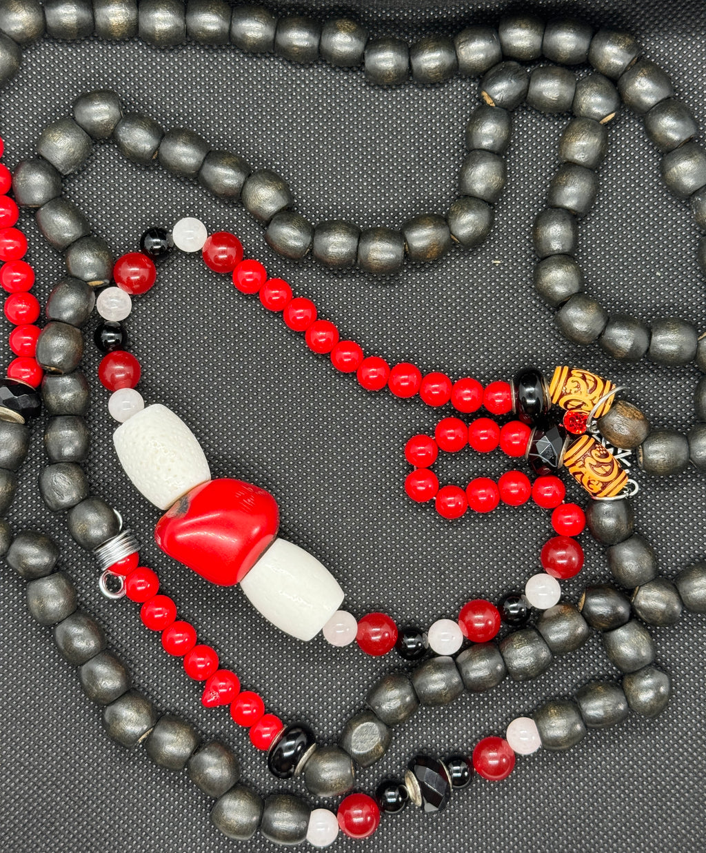 African Red Coral Waist Beads