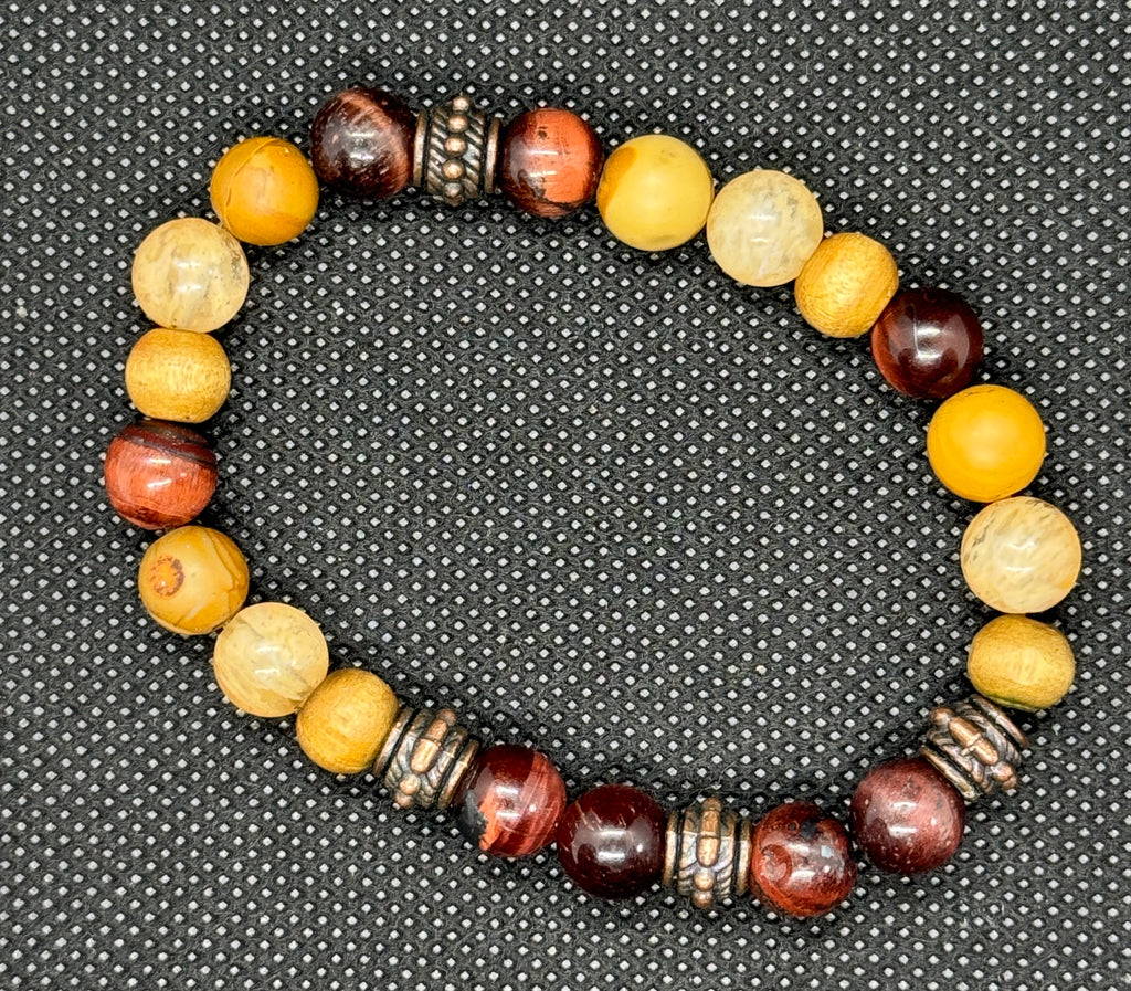 Tiger's Eye  & Citrine Bracelet