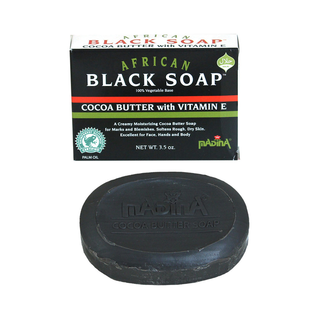African Cocoa Butter Black Soap - 3½ oz.